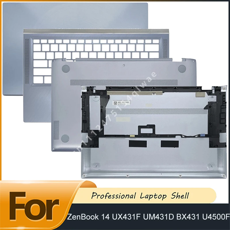 95%NEW For ZenBook 14 UX431F UM431D BX431 U4500F LCD Back Cover Palmrest Bottom Case