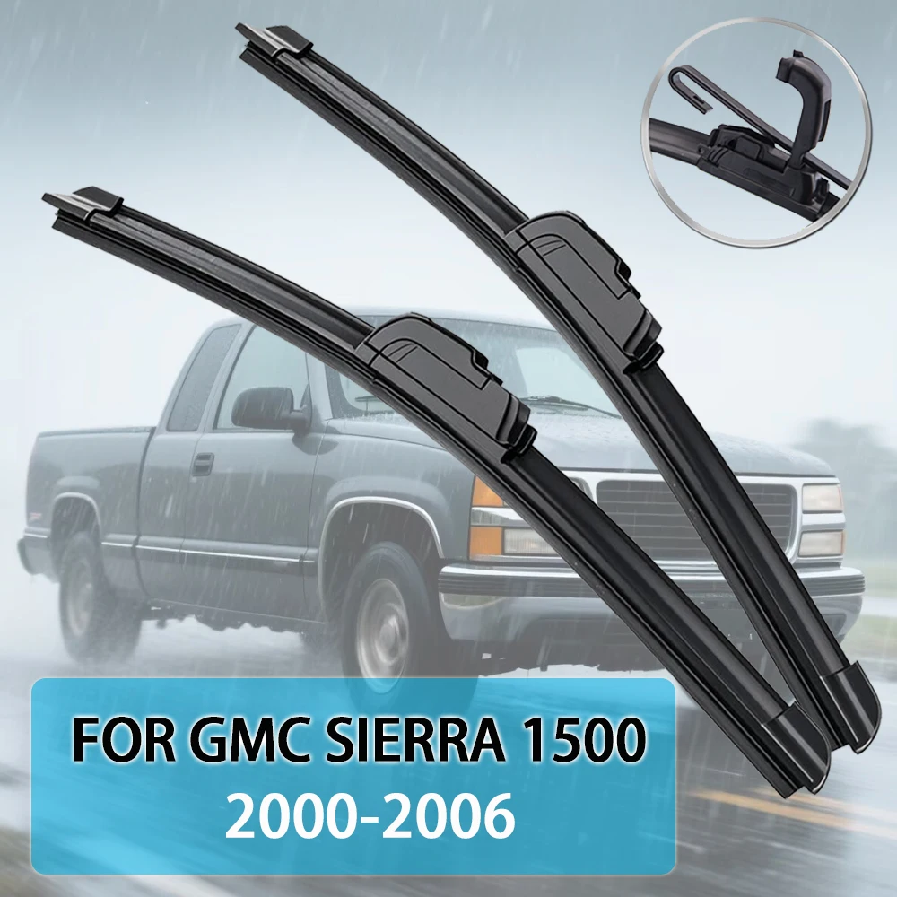 

Щетка стеклоочистителя автомобиля для GMC Sierra 1500 2000-2023, резиновая заправка для лобового стекла, стеклоочиститель переднего стекла, автоаксессуары