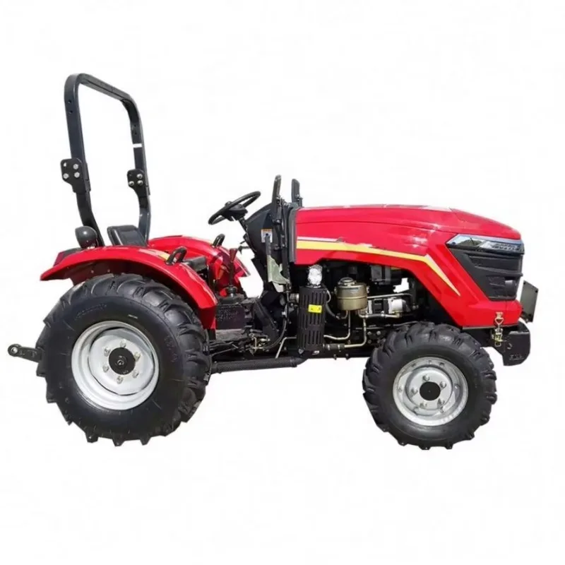 Strong Traction 4WD Compact Farm Tractor With Multiple Horsepower For Field Ploughing & Tilling
