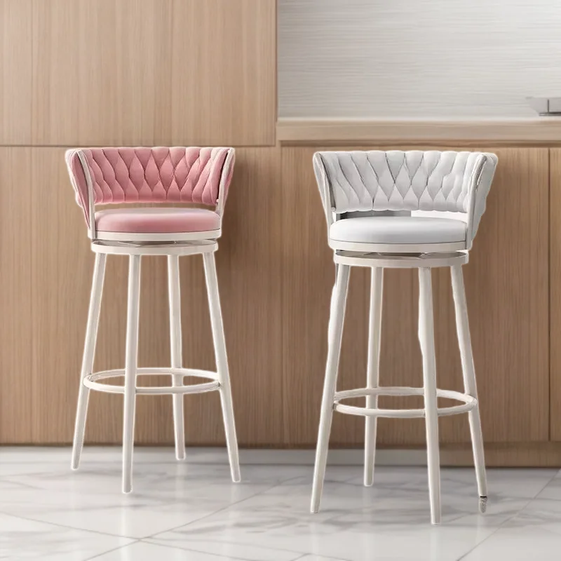 Cheap Counter Kitchen Stools Designer Chair Luxury Chairs Breakfast Design Nordic Home Bar High Manicure Tabouret Barber Shop