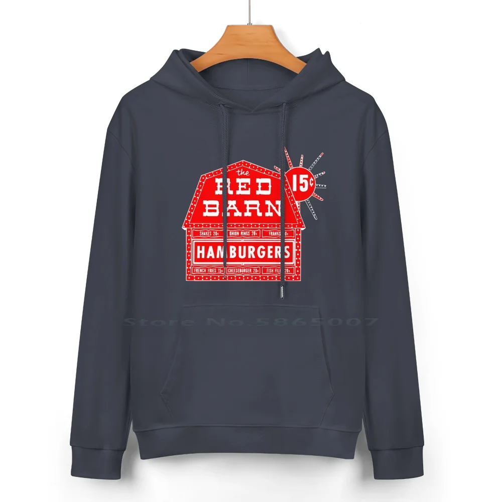 Classic Youngstown : Red Barn Pure Cotton Hoodie Sweater 24 Colors Youngstown Ohio Red Barnbuster Hungries Chicken Hamburgers