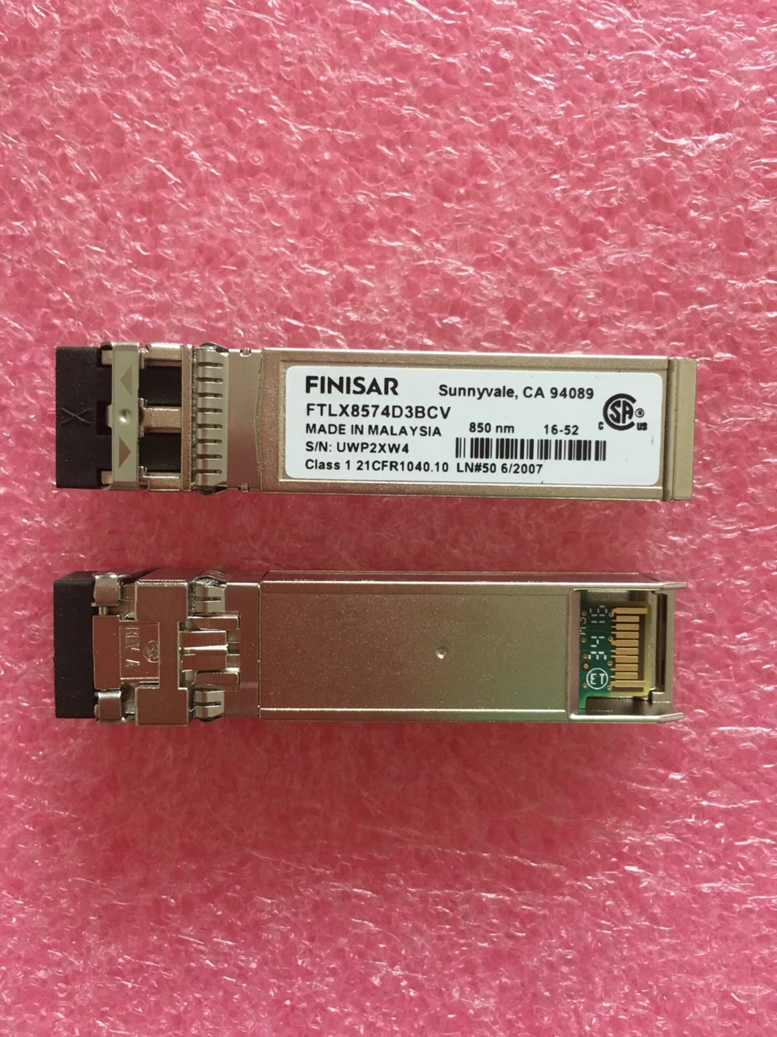 

1PCS FTLX8574D3BCV Finisar SFP+ 10G Transceiver 10GB 850NM SFP Fiber Optical Network Module 10G General Purpose Module