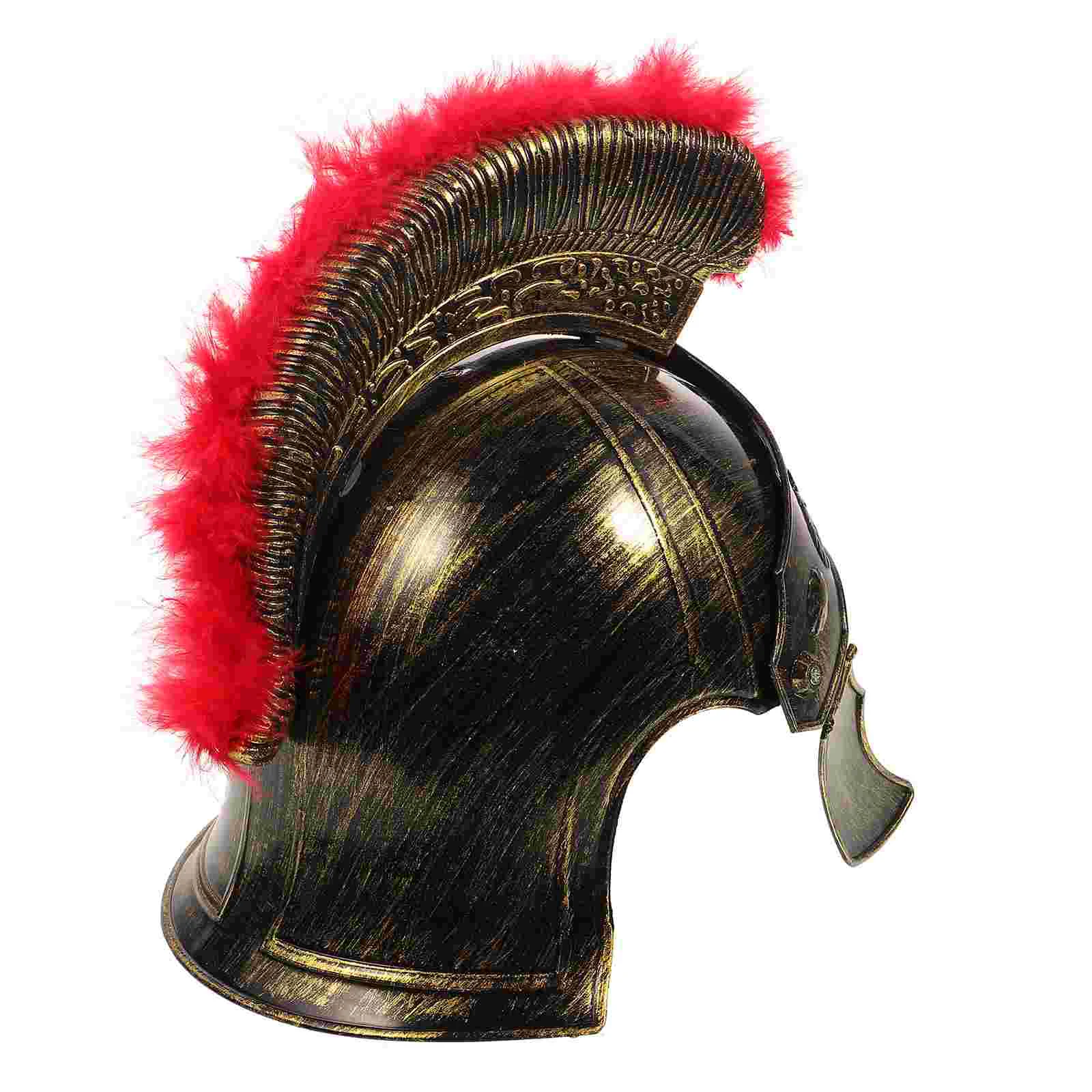 Ancient Roman Hat Costume Soldier Adults Knight Men Plastic Gladiator Accessory