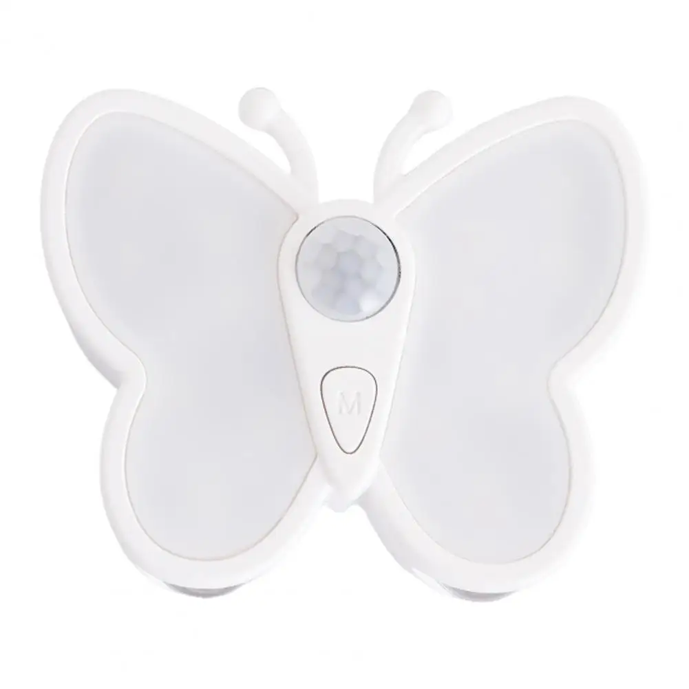 

Room Solution Butterfly Night Light with Motion Sensor Usb Rechargeable Energy Efficient Bedside Lamp Soft Glow Flicker Free