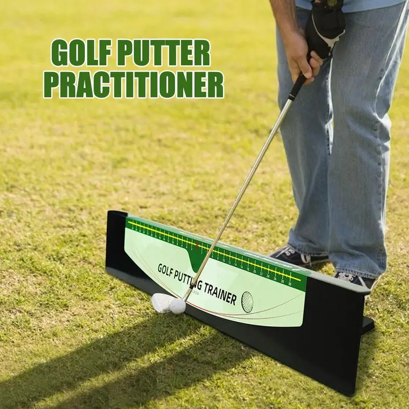 Golf Putting Posture Corrector Golf Putting Track Trainer Golf Putter Guide Trainer Calibration Track Putter Board Golf Supplies