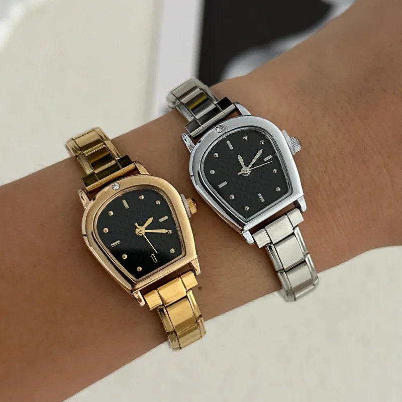 Y2K Creative Design High Quality Stainless Steel Women's Men's Watch Bracelet Fit 9MM DIY Italian Charm Apple Watch Head Jewelry
