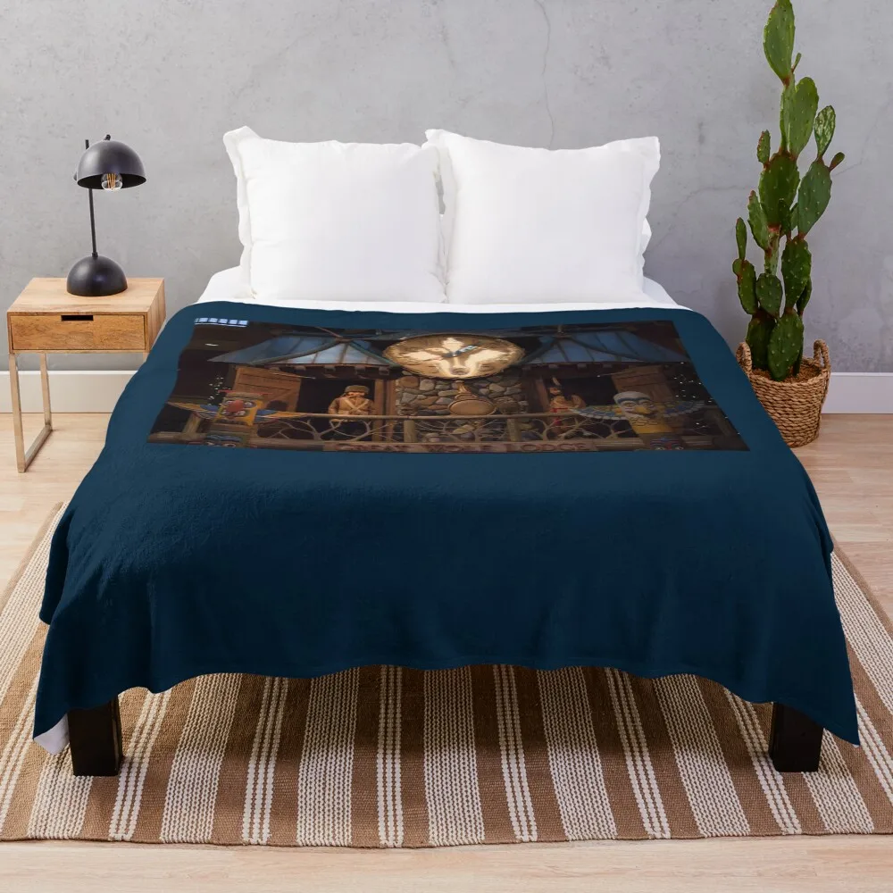 

Great Wolf Lodge Great Clock Tower Dells1 Throw Blanket