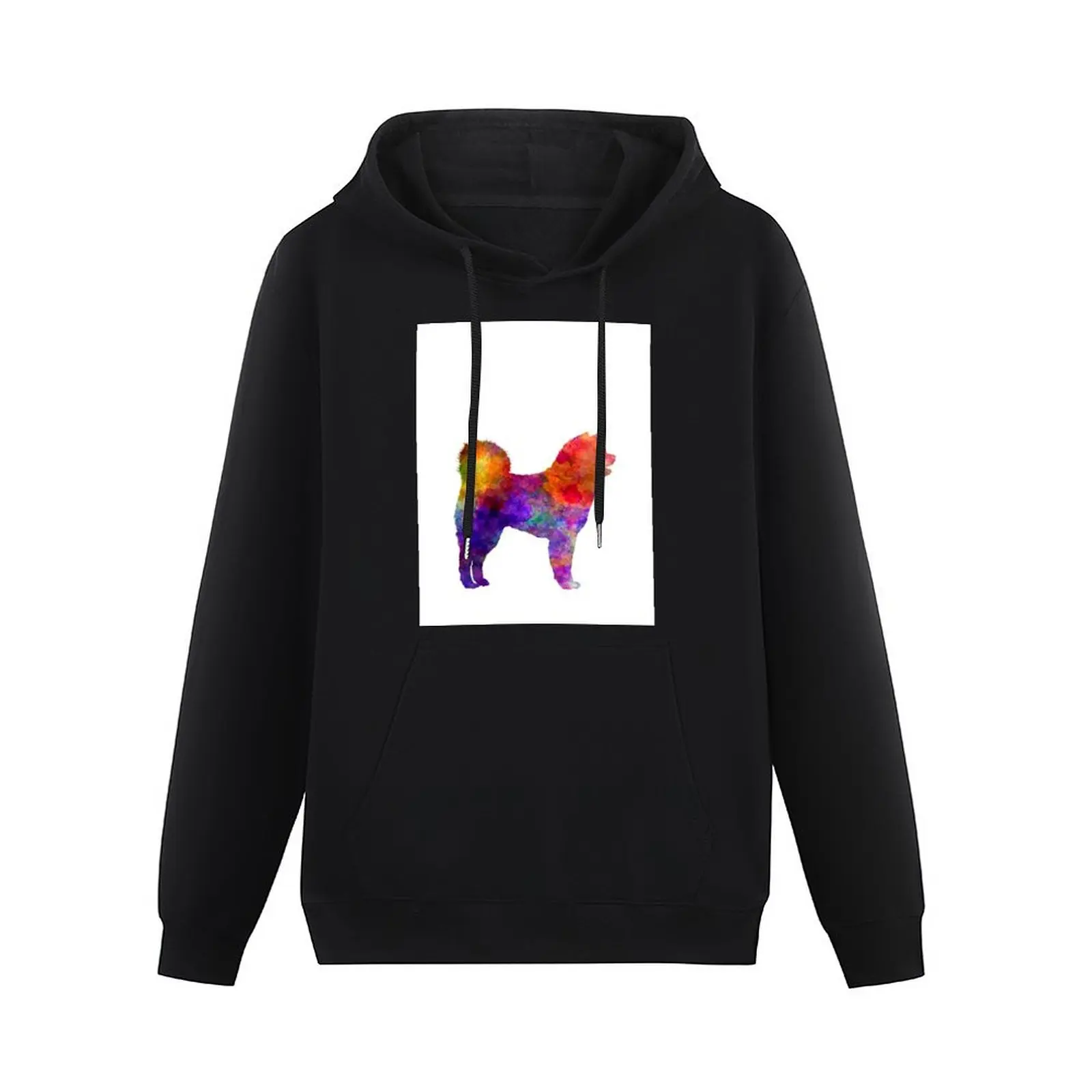 Akita Inu 01 in watercolor Pullover Hoodie mens clothing graphic t shirts men tracksuits