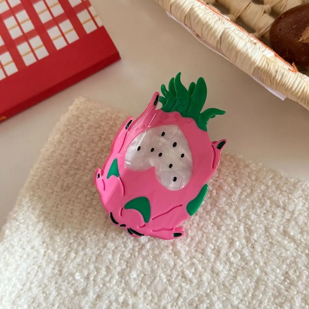 

Hairpin Korean Style Vegetable Hair Clip Cute Persimmon Fruit Shark Clip Sweet Strawberry Acetic Acid Claw Clip Women