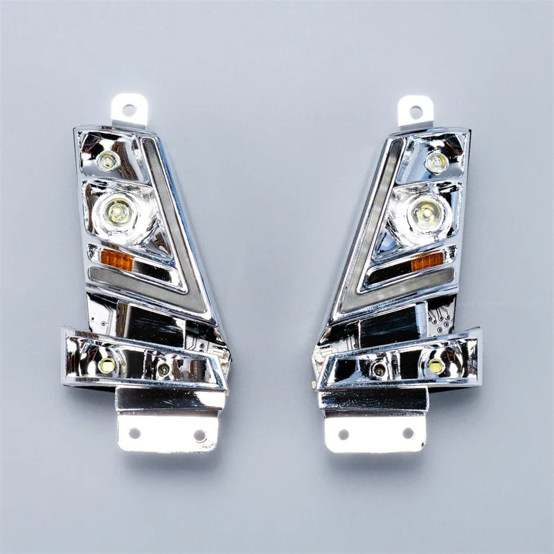 New LED PRO Headlight Module Accessories for 1/14 Tamiya RC Truck Trailer Tipper Volvo FH16 XL750 56375 56362# #56360 Car Parts