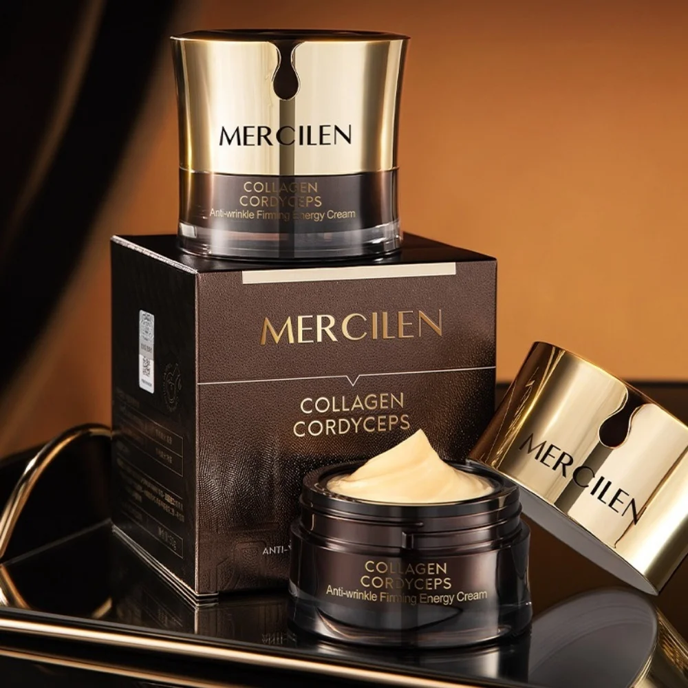 

Mengxilan Collagen Cordyceps Укрепляющий энергетический крем против морщин для разглаживания кожи, уменьшения тонких линий и увлажнения