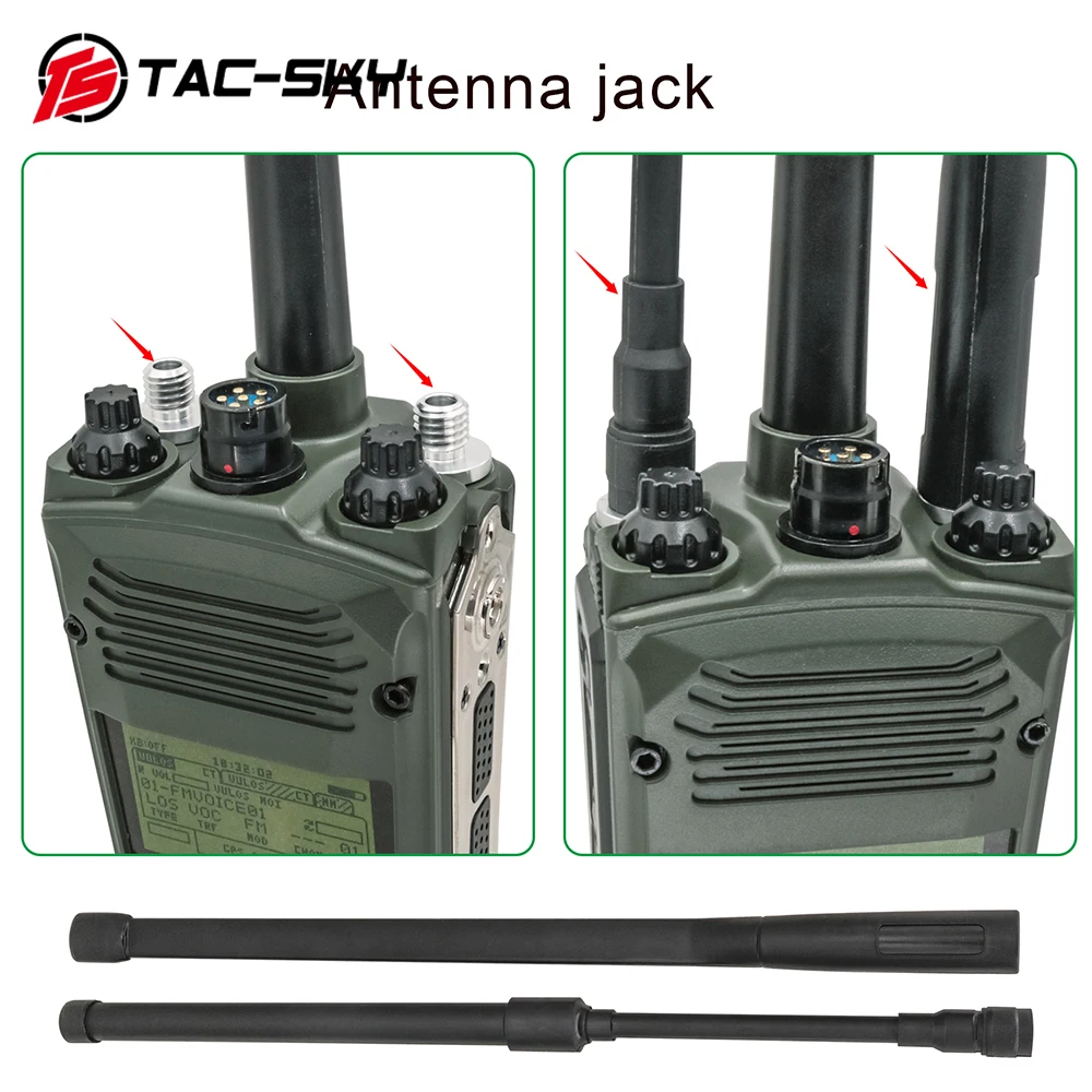 TS TAC-SKY Tactical AN/PRC 148 152 163 Dummy Case Virtual Box with kenwood Plug Compatible with Baofeng uv5r Walkie Talkie