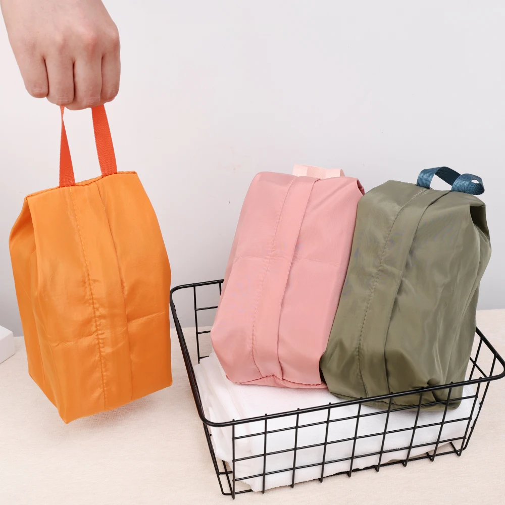 Confezione da 2 borse portascarpe impermeabili in Nylon portatile colorato con chiusura a cerniera per uomini e donne viaggi o articoli per la famiglia organizzare