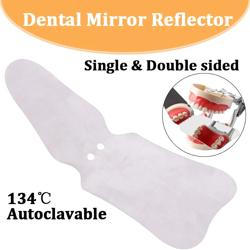

1Pc Dental Single/double Sided Mirror Oral Mirror Stainless Steel Mirror Oral Photography Reflector Mirror