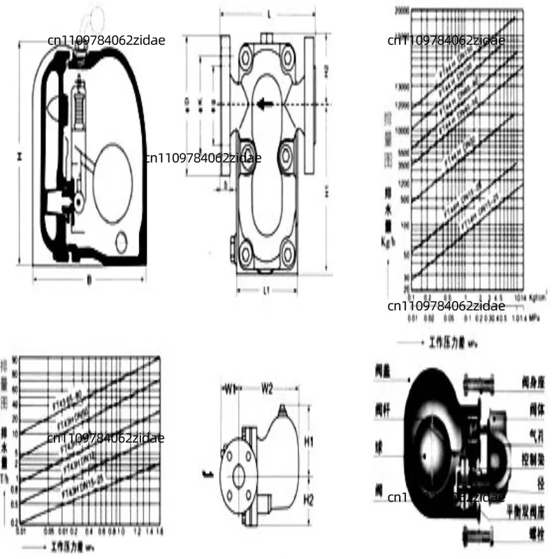 For FT44H-16C Cast Steel Flange Steam Trap Lever Float Type High Efficiency Drain Valve DN25 Industrial Pipeline Fittings