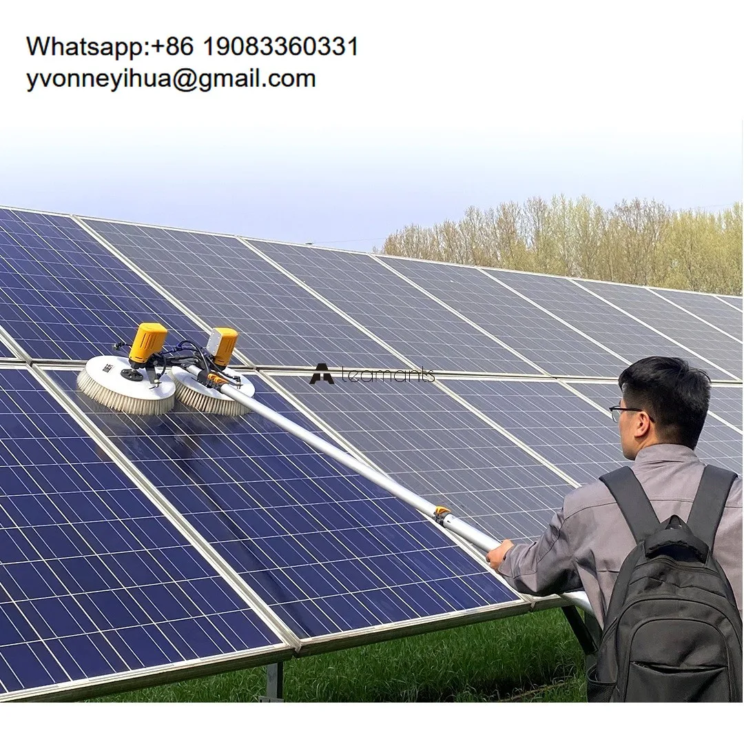 

Logo Customization Solar Panel Cleaning Rotating System Equipment Machine Brush For Large Rooftop Type Solar Plants