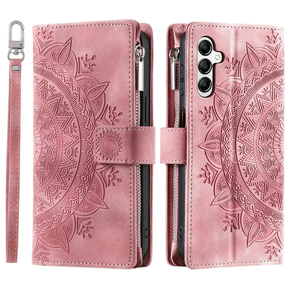 Zipper Wallet Book Coque for Samsung Galaxy A06 A16 A35 A55 5G 2024 Luxury Case Samsung A54 A34 A14 A04S A05S A15 A 55 54 06 16