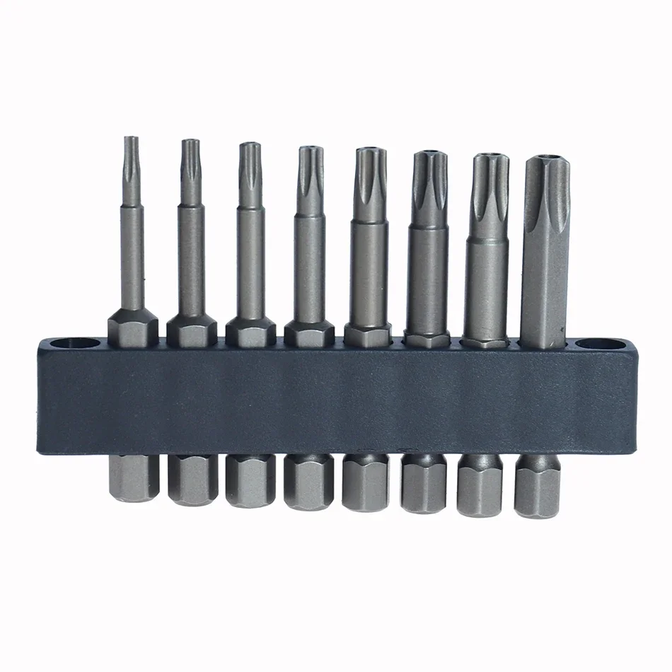 1/4 Inci Magnetik Pentakel Bintang Kepala Obeng Bit Pentalobe Obeng Listrik Bit Alat Tangan 25Mm Panjang T10-T40