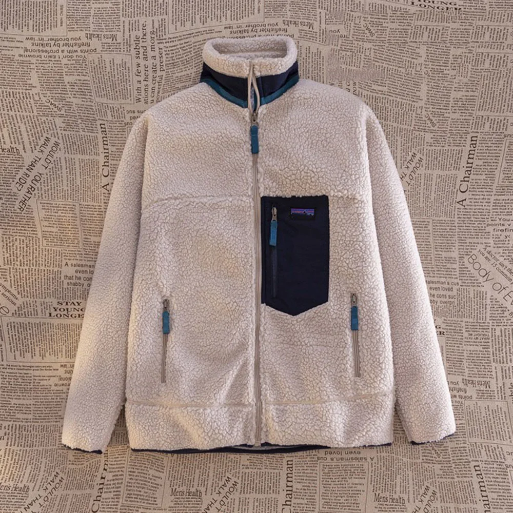 Japanese lamb jacket outdoor fleece jacket couple thick  flannel double sided fleece fleece lamb fleece trendy jacket top jacket