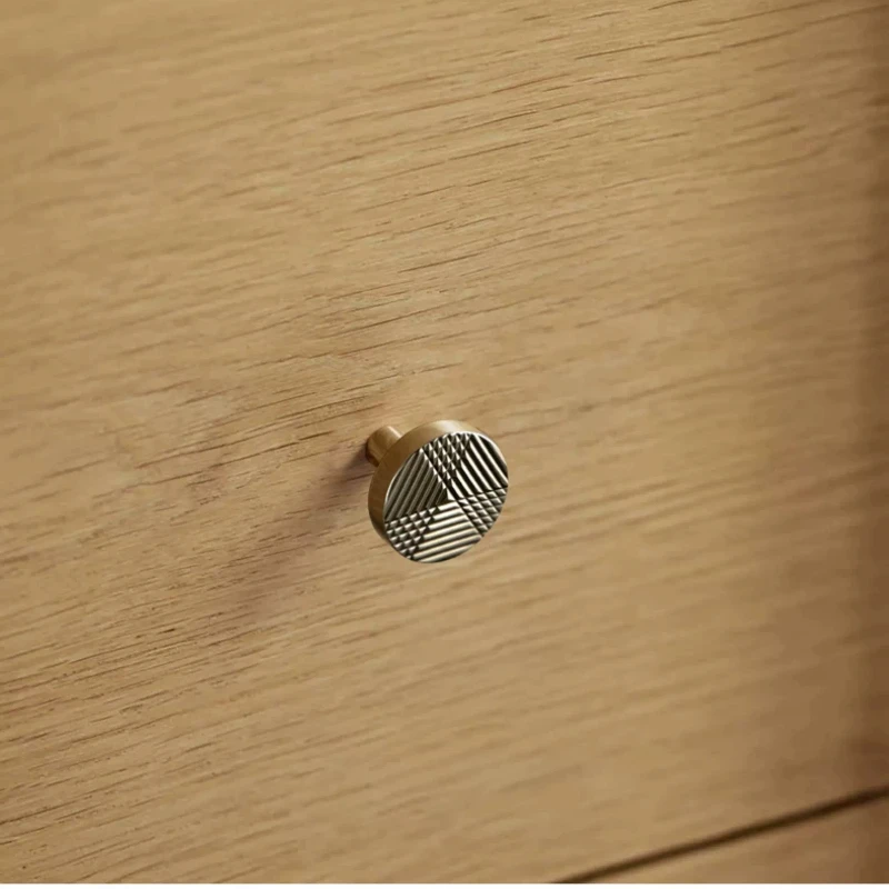 Solid Brass Unique Design  Silver Bar Pulls High-end French Furniture Handles Drawer Knobs with Round Ball Dresser Handles