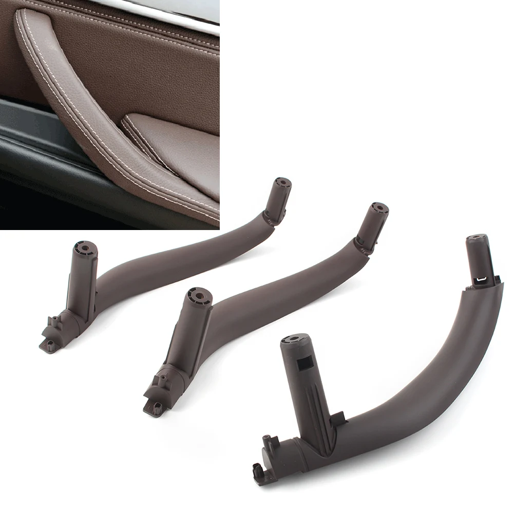 3PCS/Set Car ABS Door Pull Handle Cover Trim Molding For BMW F15 F16 X5 X6 2014 2015 2016 2017 2018 Right Hand Driver Only