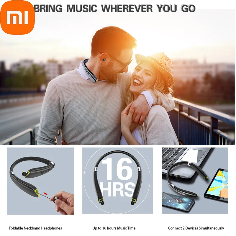 Xiaomi SX-991 Sans Fil Bluetooth Casque Président kband Pliable Écouteurs Rétractables Antibruit Hifi Stéréo Écouteurs