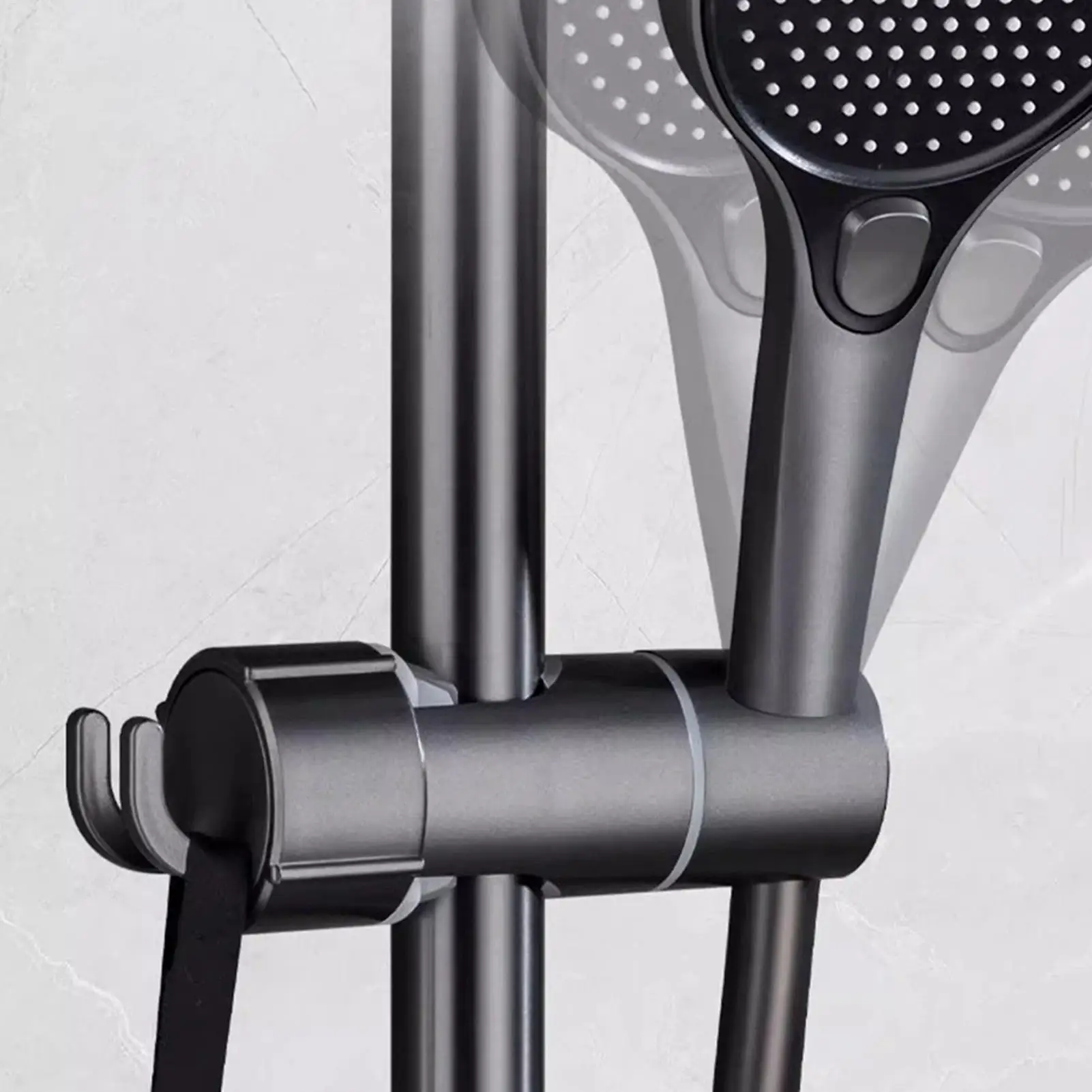 

Держатель насадки для душа Регулируемый держатель насадки для выдвижной планки Вращение на 360 градусов Кронштейн распылителя для ванной комнаты для туалета на колесах Отель