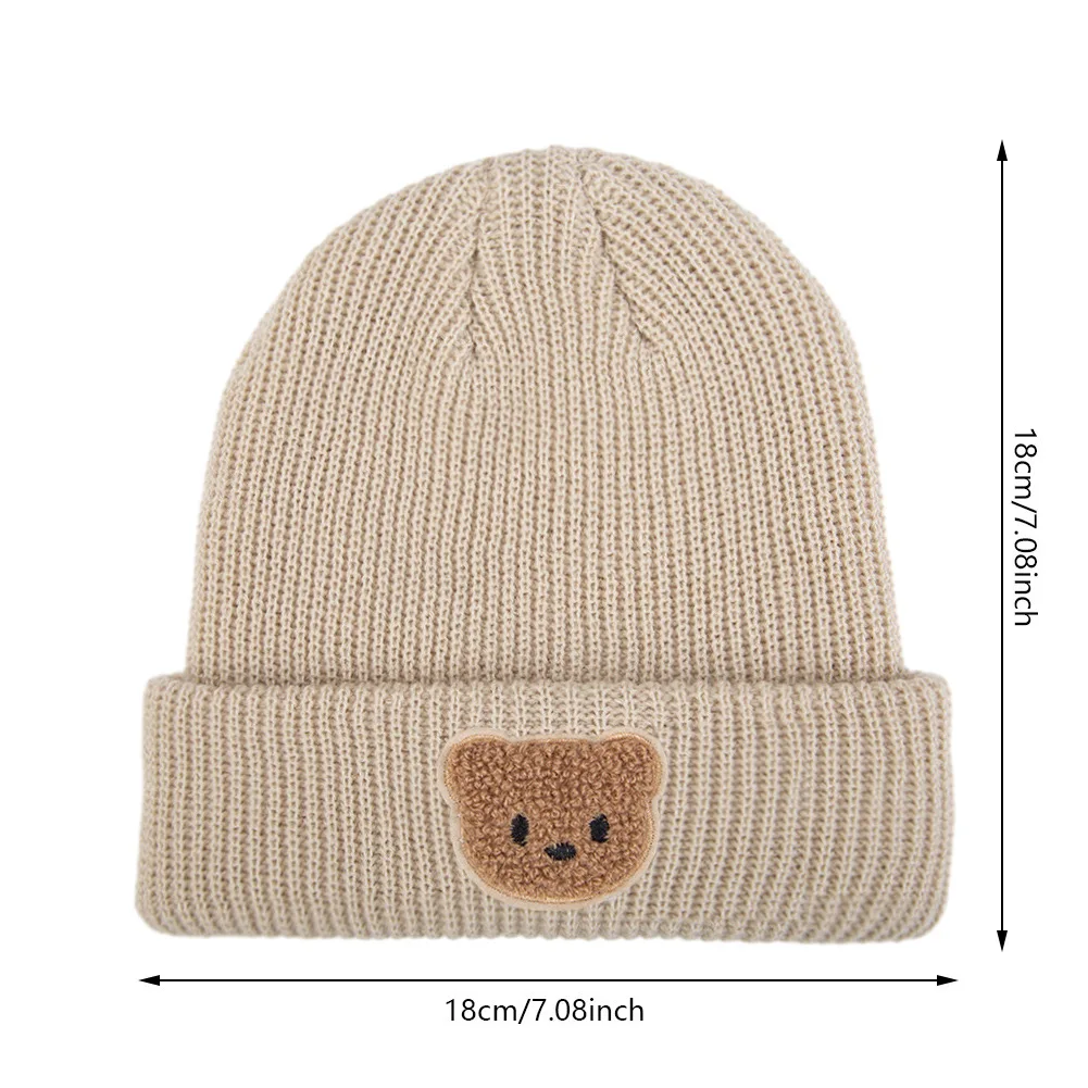 Gorro de invierno de estilo coreano para bebé, gorro de punto cálido para niño, gorros tejidos para niño pequeño, accesorios de fotografía para niño