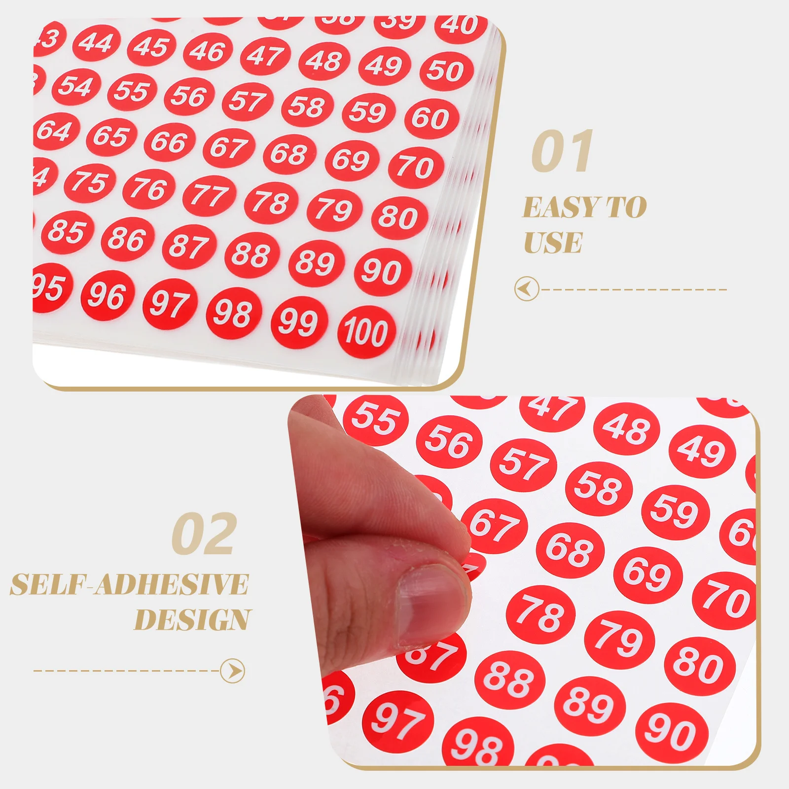 

Водостойкие наклейки с номерами, круглые цифровые этикетки, самоклеящиеся для офиса, классной организации, папок для хранения файлов