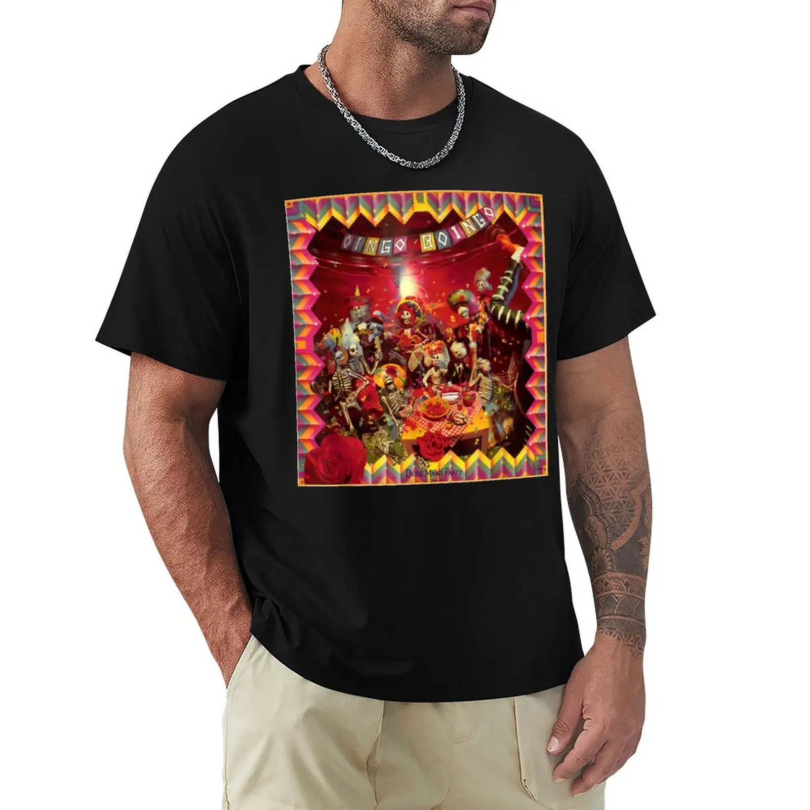 Oingo Boingo Dead Man's Party T-Shirt Work Utility Casual Tee Shirt