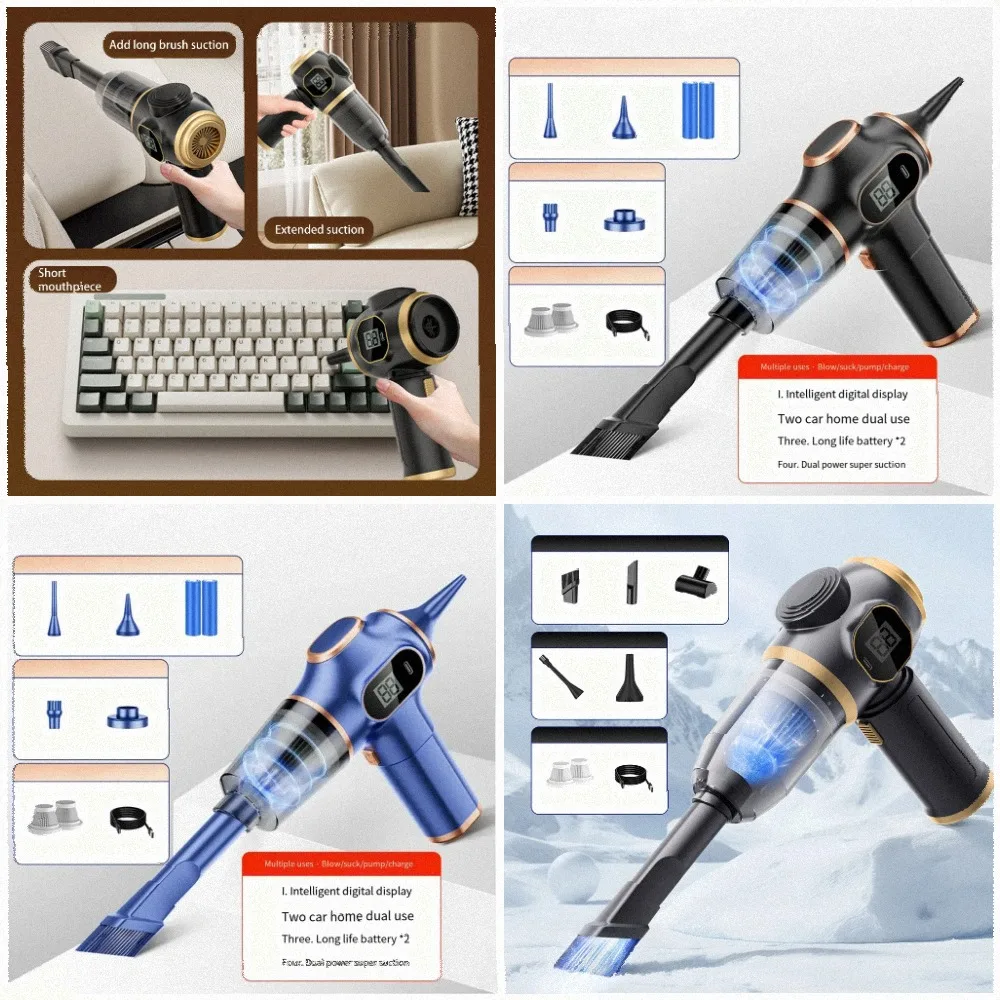 20*17*7cm Car Vacuum Cleaner Vacuum For Tight Spaces Cleaning Tool Vacuum for versatile Use High Suction  20*17*7cm