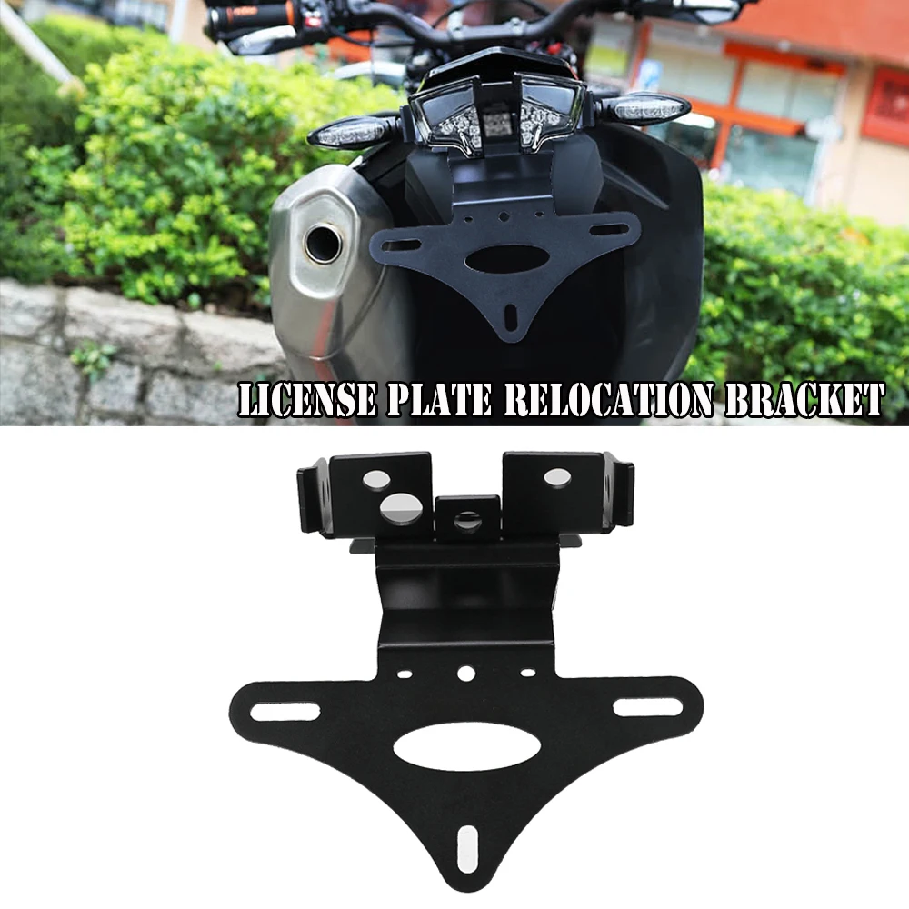 For 690SMC-R 690Enduro R 2019-2024 2023 Tail Tidy Fender Eliminator LED Light Motorcycle License Plate Holder 690 SMC-R/Enduro R