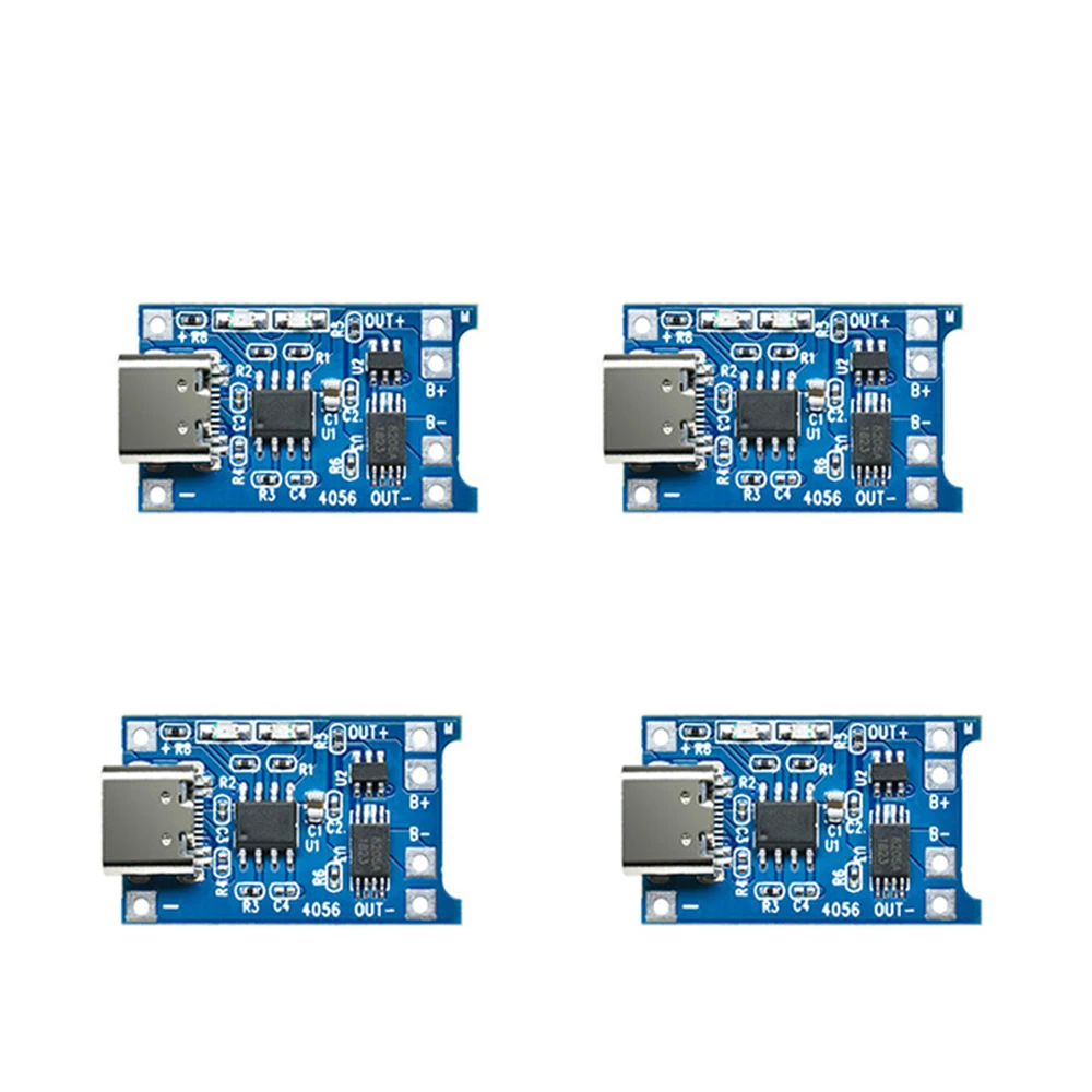 1-10Pcs 5V 1A TYPE-C Micro USB 18650 TC4056A Lithium Battery Charging Board Charger Module with Protection Dual Functions TP4056