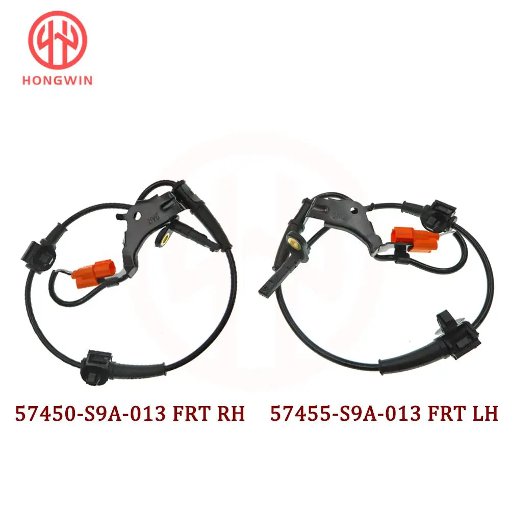 4PCS Front Rear Left Right Wheel Speed ABS Sensor 57450-S9A-013,57455 S9A 013,57470-S9A-013,57475S9A013 For Honda CR-V 2002-2006