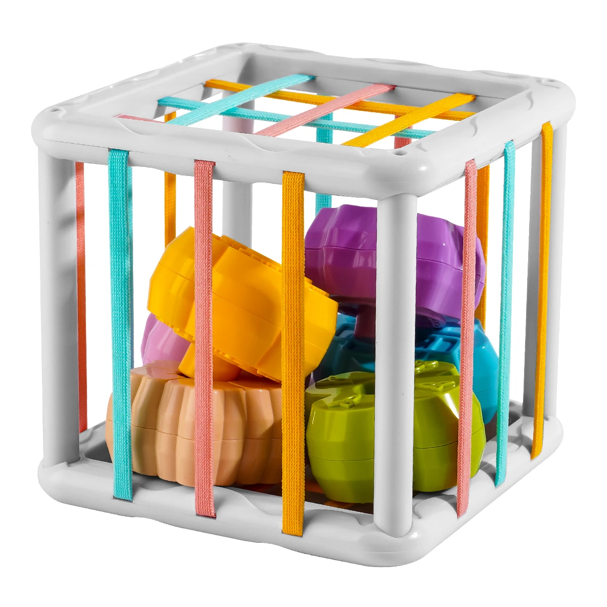 7Pcs Kids Educational Cube ShapeMatching Stacking Learning ToysEducational Play Games Baby Toys