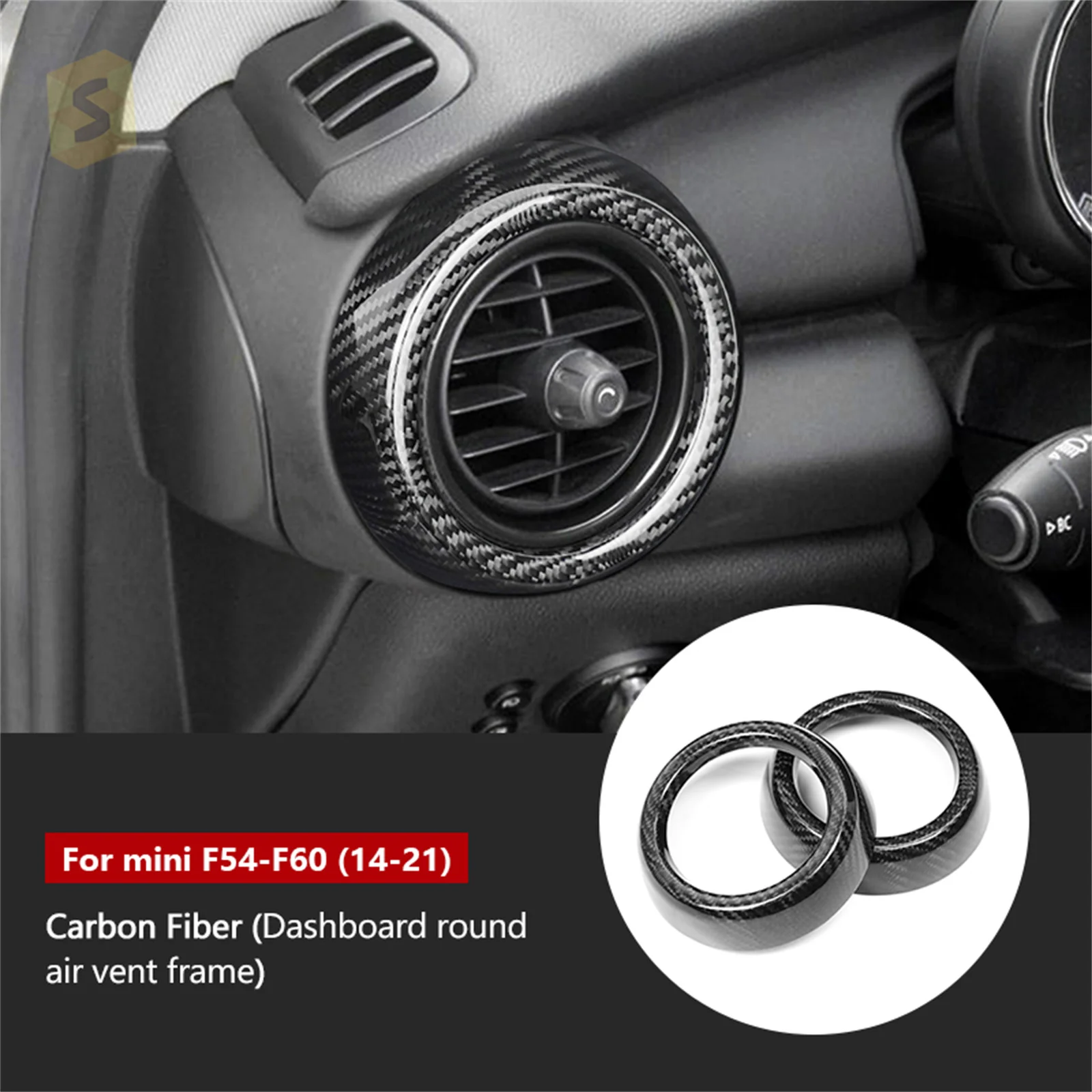 

Dashboard Air Condition Vent Outlet Cover Sticker For Mini Cooper S JCW F54 F55 F56 F57 F60 2014-2021