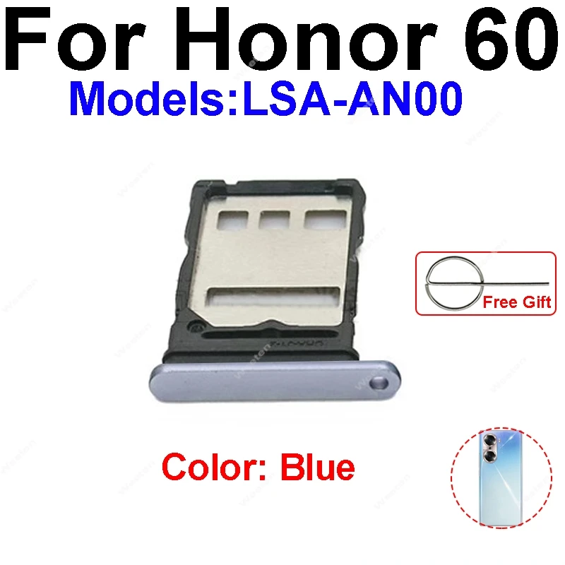 Sim Card Slot For Huawei Honor 60 Pro SE Sim Card Tray Socket Adapter Slot Connector Holder Replacement Repair Parts