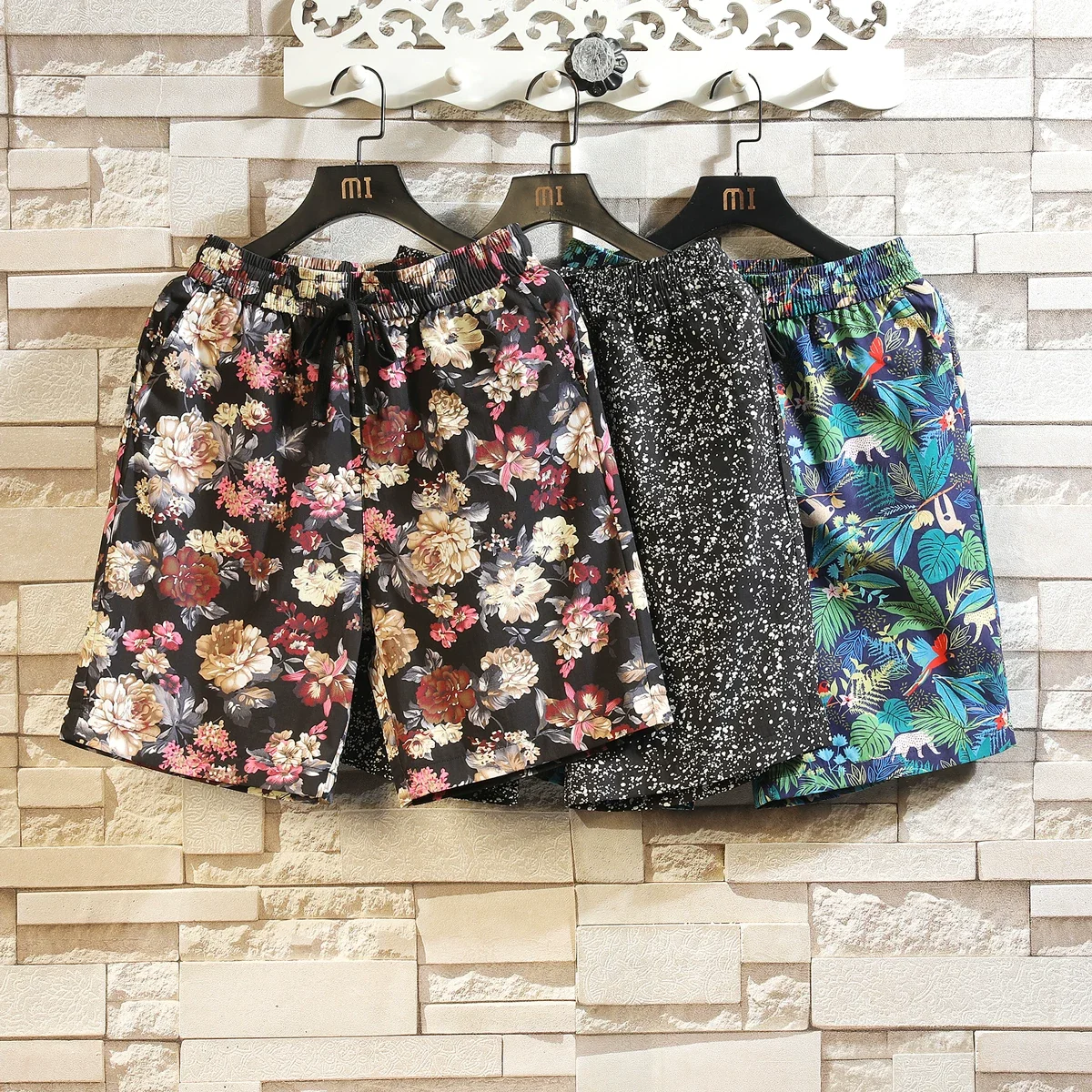 Short Trouser for Man Summer Outfit 2026 Vintage Floral Print Cotton Pantalones Cortos Hombre Bermudas Hawaiian Mens Shorts 5XL