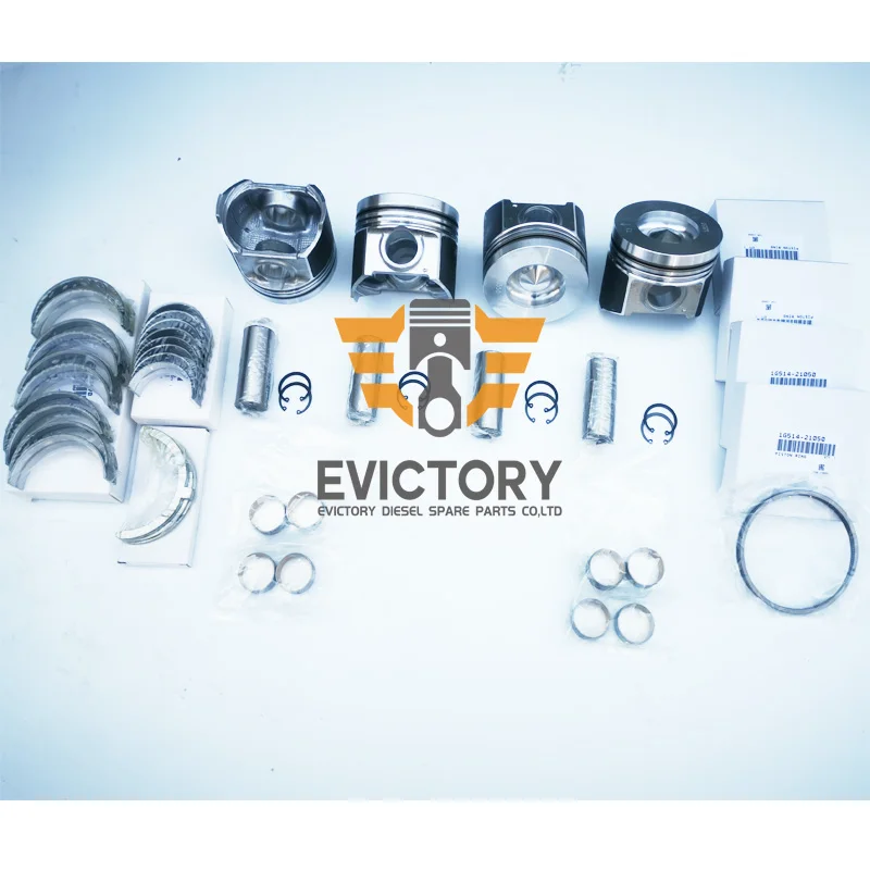 For Kubota V3800T V3800 V3800-DI-T overhaul rebuild kit + valve guide