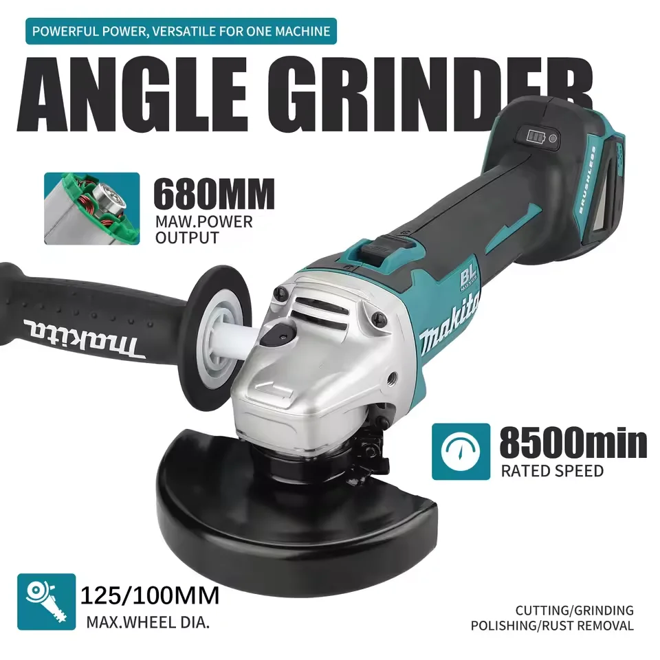 

Makita DGA404 100mm/125mm power tools Grinder Tool Wireless Power Tools Electric Grinder Angle Grinder Brushless Sander Angle