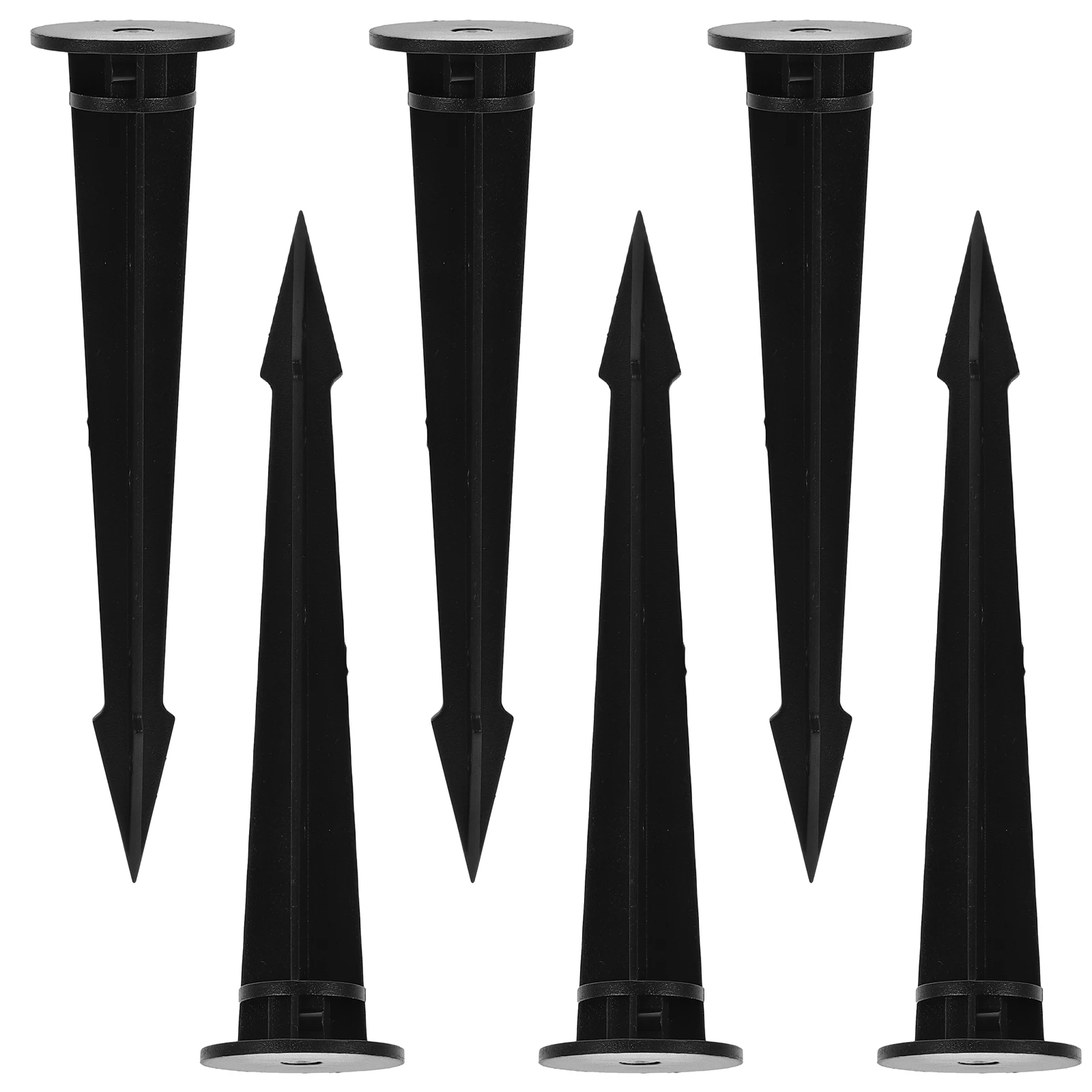 

6Pcs Long-Lasting LED Light Stakes for Landscaping and Driveways Fixtures Plastic Ground Spikes Stakes LED Lamp Spike
