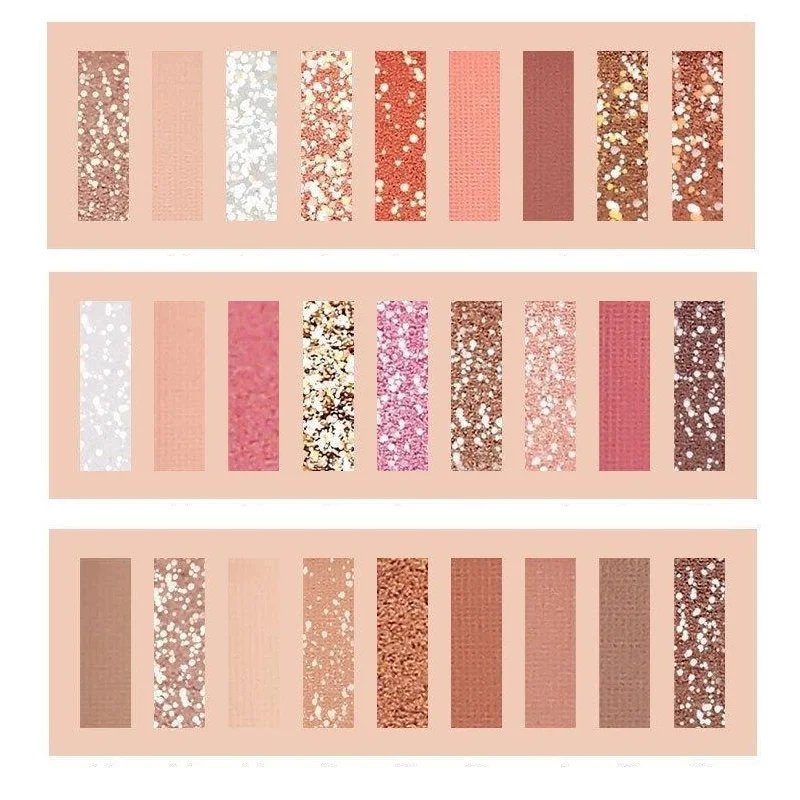 9 Colors Eye Shadow Plate Glitter Powder Matte Sparkling Sequin Earth-color Girly Palette Waterproof Long-lasting Cosmetics