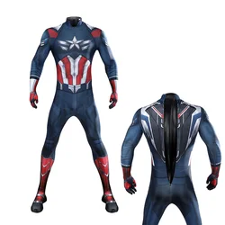Falcon Sam Wilson Cosplay Costume Captain Superhero Zentai Suit Men Bodysuit Halloween Carnival Party Outfits