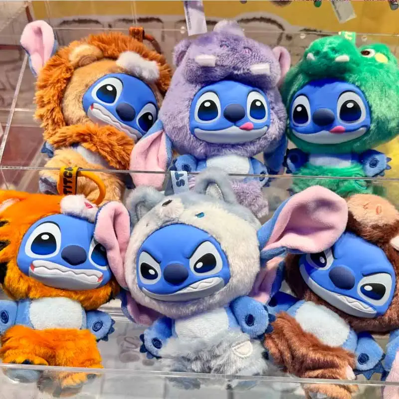 

Топ-игрушка Stitch, серия диких животных, слепая коробка с несколькими выражениями, милая кукла, рюкзак, подвеска, загадочная коробка, сюрприз, забавные подарки