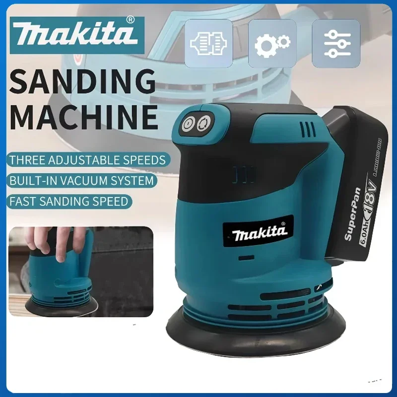

Аккумуляторная орбитальная шлифовальная машина Makita DBO180Z 18В бесщеточная, для обработки дерева, шлифовки и полировки, без аккумулятора и зарядного устройства