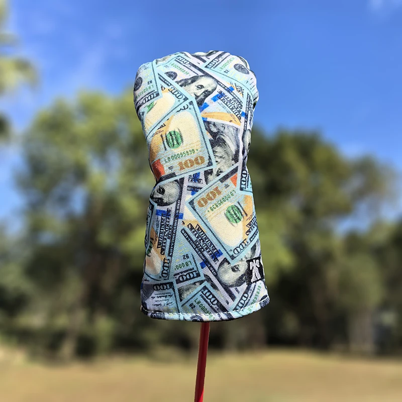 Dollar cover Golf Club Wood Headcovers Driver Fairway Woods Hybrid Cover Golf club head protective sleeve