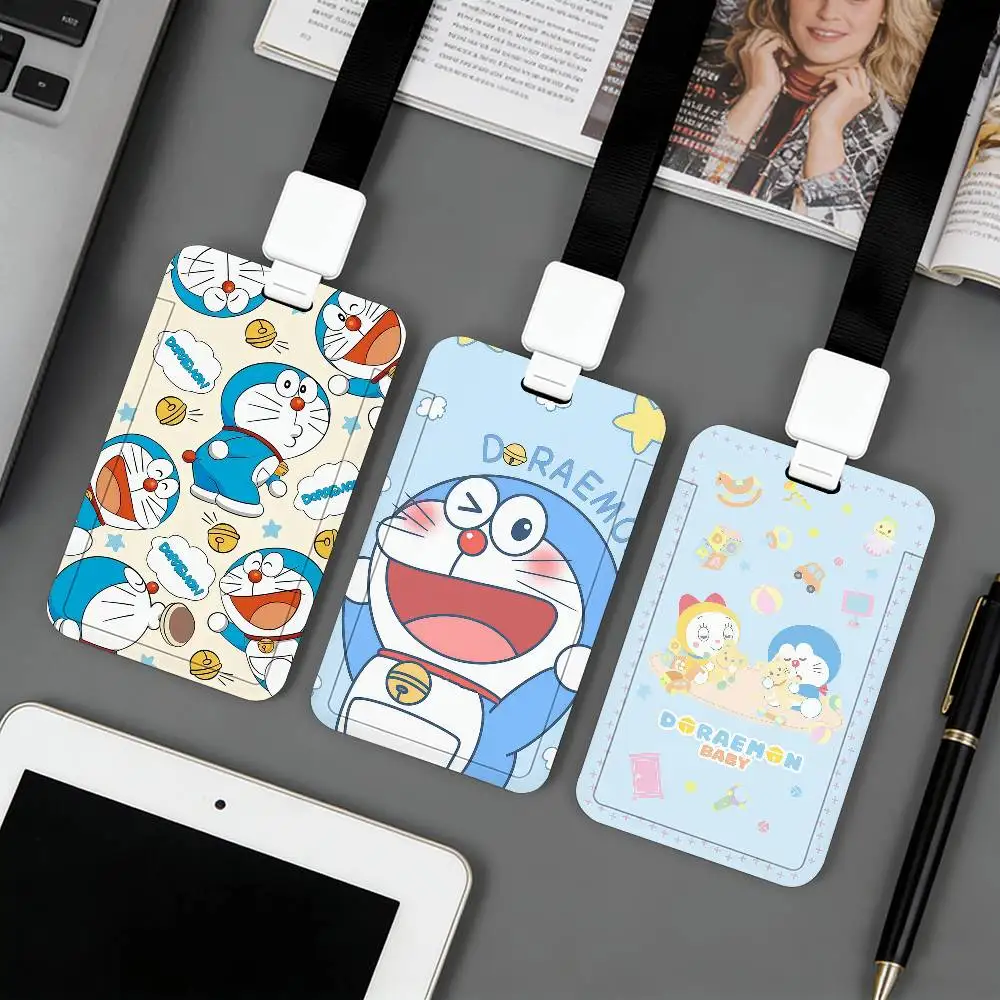 Porte-cartes Cartoon D-Doraemon-S, applicable aux cartes d'identité, aux cartes bancaires, aux cartes de transport en commun et aux cartes de travail