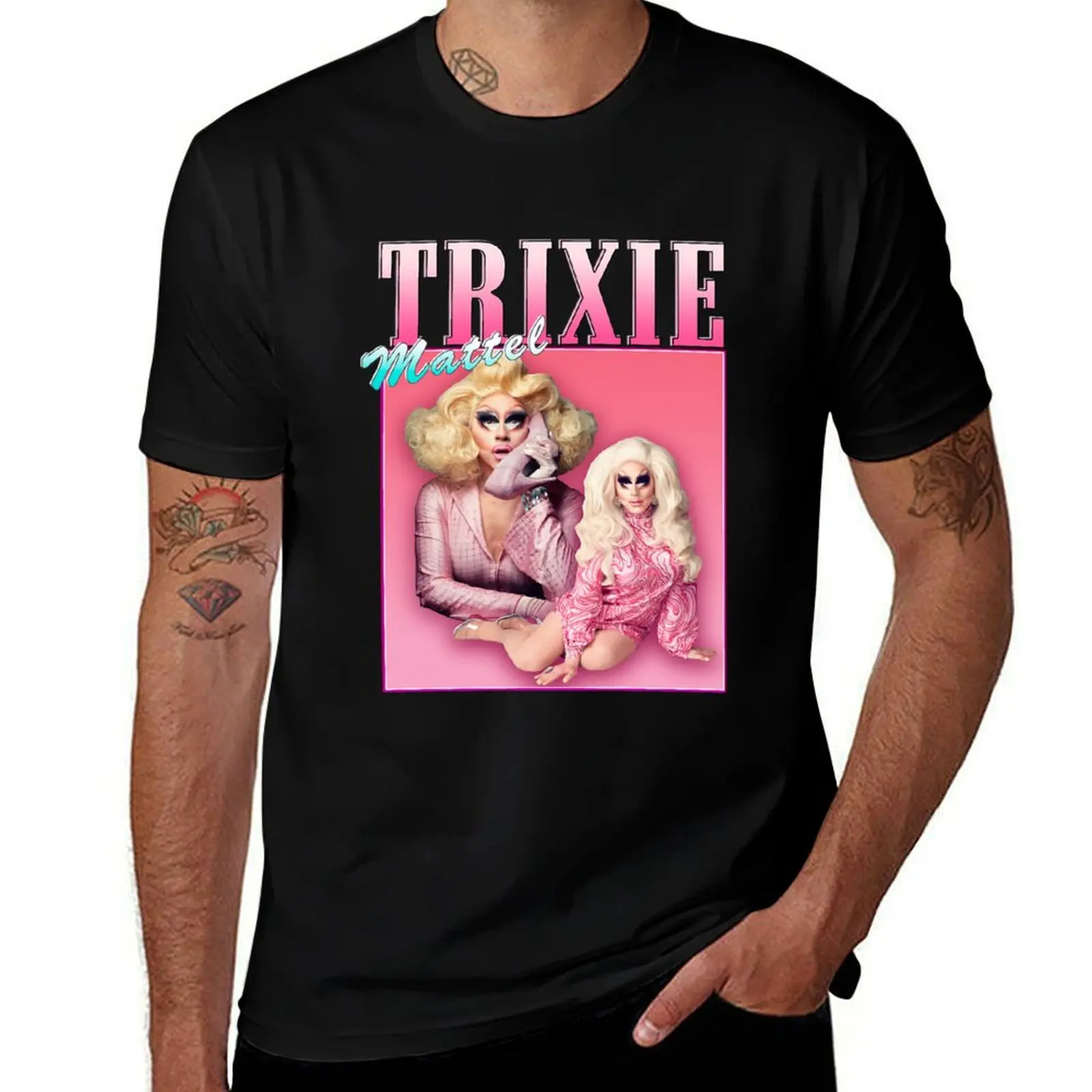

Trixie Mattel vintage retro design T-Shirt man tshirt t shirts for man cotton funny T-shirt