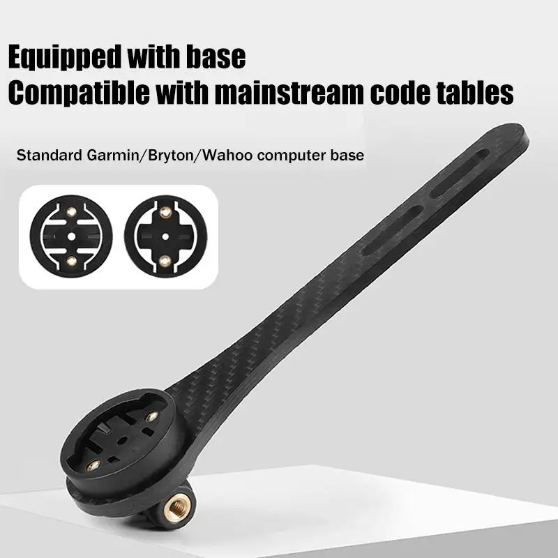 〔ODS13〕143mm 130mm 160mm Carbon Fiber Bike Computer Mount Extended Holder Road Bike Integrated Handlebar For Bicycle Accessories view 3