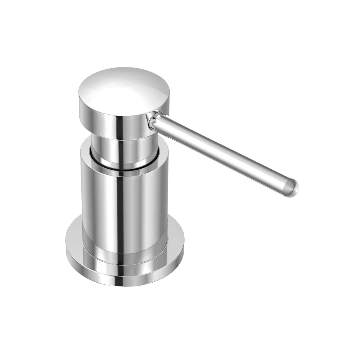 Kitchen Sink Soap Dispenser Push-button All-Copper Soap Dispenser Dishwashing Liquid Soap Dispenser for Use in The Kitchen Sink
